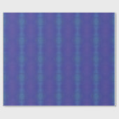Annahme | Blue Indigo Violet Shibori Muster Geschenkpapier (Flach)