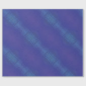 Annahme | Blue Indigo Violet Shibori Muster Geschenkpapier (Flach)
