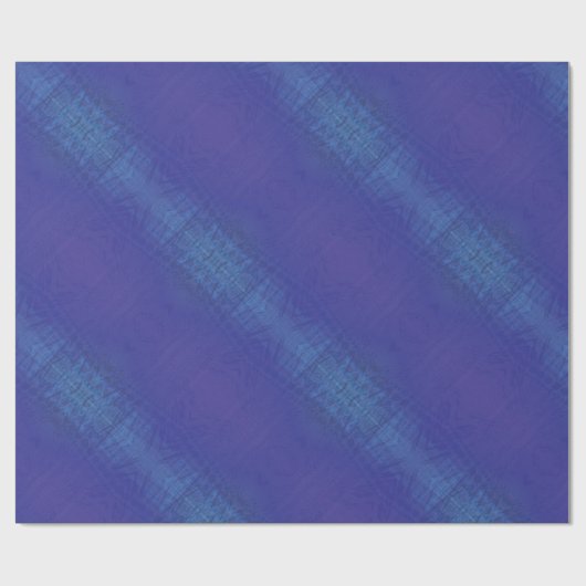 Annahme | Blue Indigo Violet Shibori Muster Geschenkpapier (Flach)