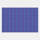 Annahme | Blue Indigo Violet Shibori Muster Geschenkpapier Set (Vorderseite 3)