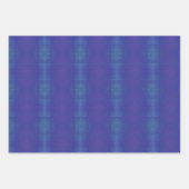 Annahme | Blue Indigo Violet Shibori Muster Geschenkpapier Set (Vorderseite 2)