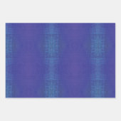 Annahme | Blue Indigo Violet Shibori Muster Geschenkpapier Set (Vorderseite)