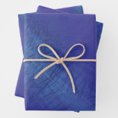 Annahme | Blue Indigo Violet Shibori Muster Geschenkpapier Set (Beispiel)
