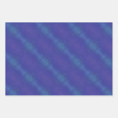 Annahme | Blue Indigo Violet Shibori Muster Geschenkpapier Set (Vorderseite 3)