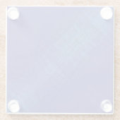 Annahme | Blue Indigo Violet Shibori Muster Glasuntersetzer (Rückseite)