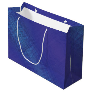 Annahme   Blue Indigo Violet Shibori Muster Große Geschenktüte