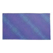 Annahme | Blue Indigo Violet Shibori Muster Kissenbezug (Rückseite-Links)