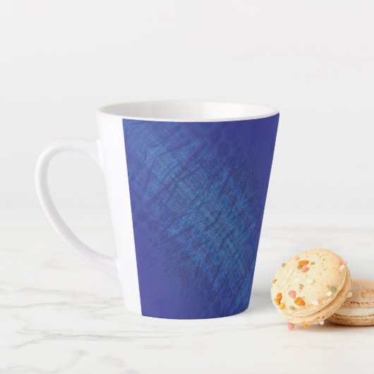 Annahme | Blue Indigo Violet Shibori Muster Milchtasse (Beispiel)