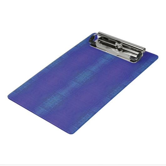 Annahme | Blue Indigo Violet Shibori Muster Mini Klemmbrett (Gewinkelt3)