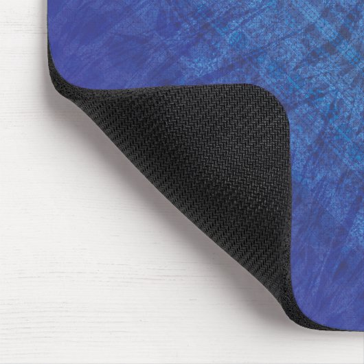 Annahme | Blue Indigo Violet Shibori Muster Mousepad (Ecke)