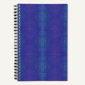 Annahme | Blue Indigo Violet Shibori Muster Notizblock (Vorderseite)