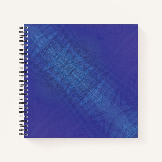 Annahme | Blue Indigo Violet Shibori Muster Notizblock (Vorderseite)