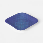 Annahme | Blue Indigo Violet Shibori Muster Pappteller (Gewinkelt)