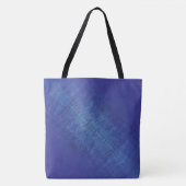 Annahme | Blue Indigo Violet Shibori Muster Tasche (Vorderseite)