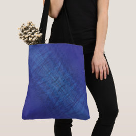 Annahme | Blue Indigo Violet Shibori Muster Tasche