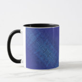 Annahme | Blue Indigo Violet Shibori Muster Tasse (Links)