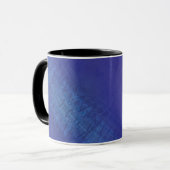 Annahme | Blue Indigo Violet Shibori Muster Tasse (Vorderseite Links)