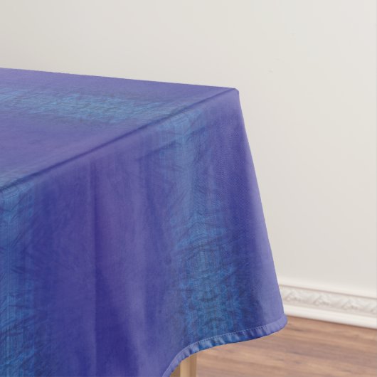 Annahme | Blue Indigo Violet Shibori Muster Tischdecke (Beispiel)
