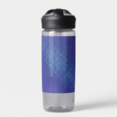 Annahme | Blue Indigo Violet Shibori Muster Trinkflasche (Vorderseite)
