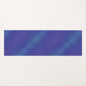 Annahme | Blue Indigo Violet Shibori Muster Yogamatte (Vorderseite (Horizontal))