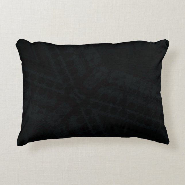 Annahme | Dark Boho Texture Dekokissen (Vorderseite)