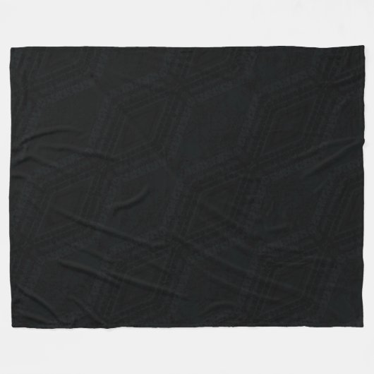 Annahme | Dark Boho Texture Fleecedecke (Vorderseite (Horizontal))