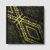 Annahme | Dark Boho Texture Gästebuch (Vorderseite)