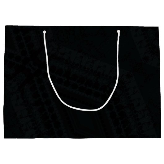 Annahme | Dark Boho Texture Große Geschenktüte (Rückseite)