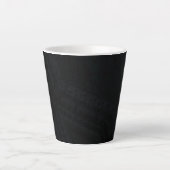 Annahme | Dark Boho Texture Milchtasse (Vorderseite)