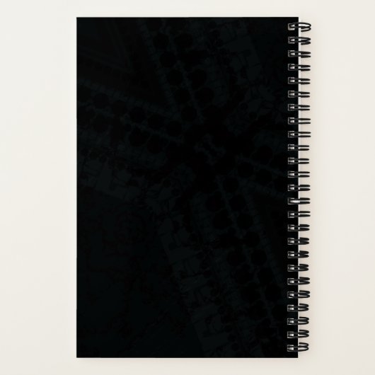 Annahme | Dark Boho Texture Notizblock (Rückseite)