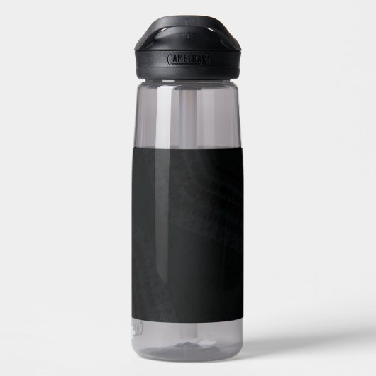 Annahme | Dark Boho Texture Trinkflasche (Rückseite)