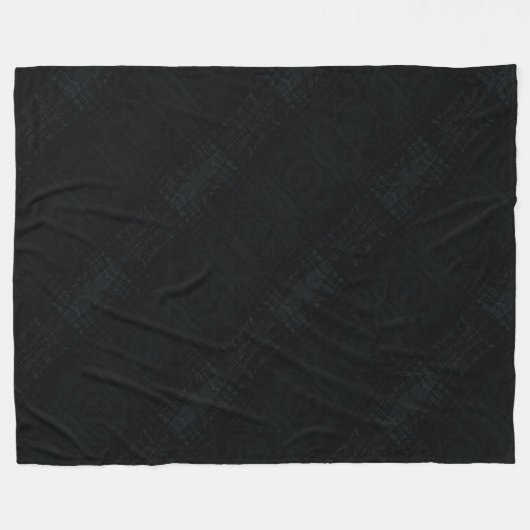 Annahme | Dark Shibori Texture Fleecedecke (Vorderseite (Horizontal))