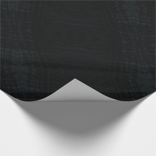 Annahme | Dark Shibori Texture Geschenkpapier (Ecke)
