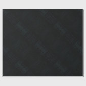 Annahme | Dark Shibori Texture Geschenkpapier (Flach)