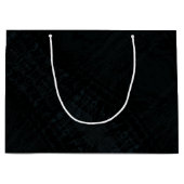 Annahme | Dark Shibori Texture Große Geschenktüte (Vorderseite)