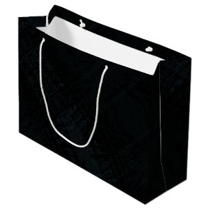 Annahme   Dark Shibori Texture Große Geschenktüte