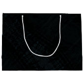 Annahme | Dark Shibori Texture Große Geschenktüte (Rückseite)