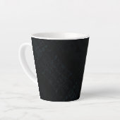 Annahme | Dark Shibori Texture Milchtasse (Linke Ecke)