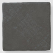 Annahme | Dark Shibori Texture Steinuntersetzer (Vorderseite)