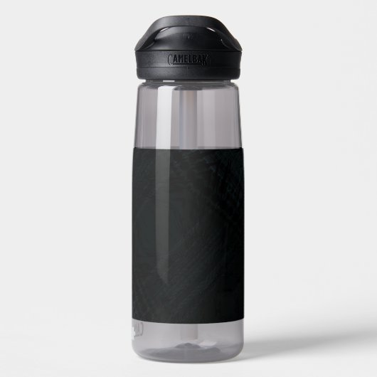 Annahme | Dark Shibori Texture Trinkflasche (Rückseite)