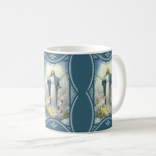 Annahme der gesegneten Jungfrau-Mary-Engel Kaffeetasse (VorderseiteRechts)