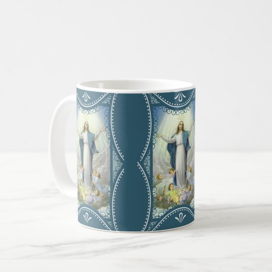 Annahme der gesegneten Jungfrau-Mary-Engel Kaffeetasse (Vorderseite Links)