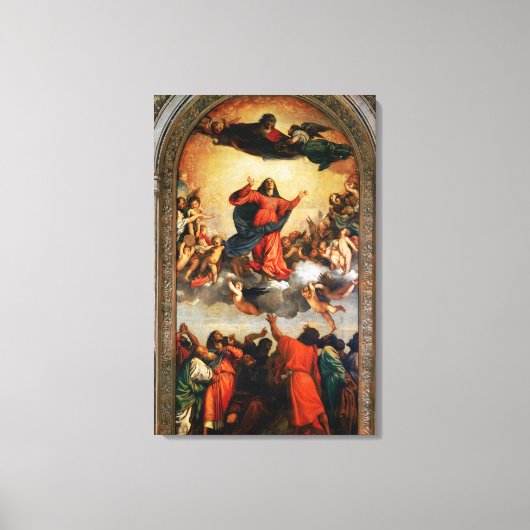 Annahme der Jungfrau, 1516-18 Leinwanddruck (Vorderseite)