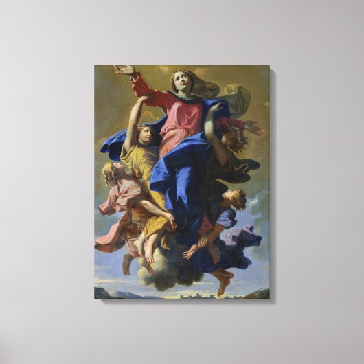 Annahme der Jungfrau, 1649-50 Leinwanddruck (Vorderseite)