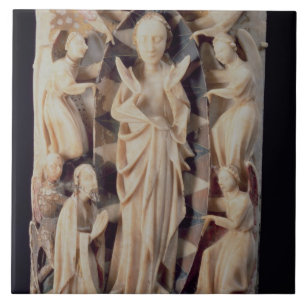 Annahme der Jungfrau (Alabaster) Fliese
