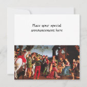 ANNAHME DES MAGI EINLADUNG (Rückseite)