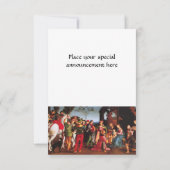 ANNAHME DES MAGI EINLADUNG (Rückseite)