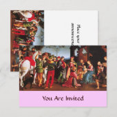 ANNAHME DES MAGI EINLADUNG (Vorne/Hinten)