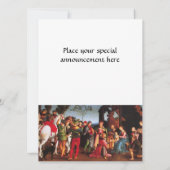 ANNAHME DES MAGI EINLADUNG (Rückseite)