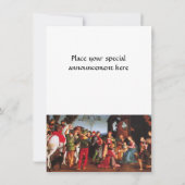 ANNAHME DES MAGI EINLADUNG (Rückseite)